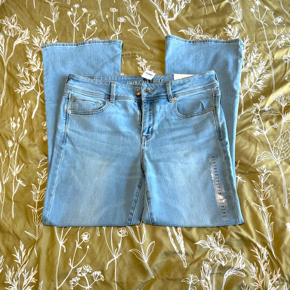 American Eagle Kick Boot Jeans 14 Short